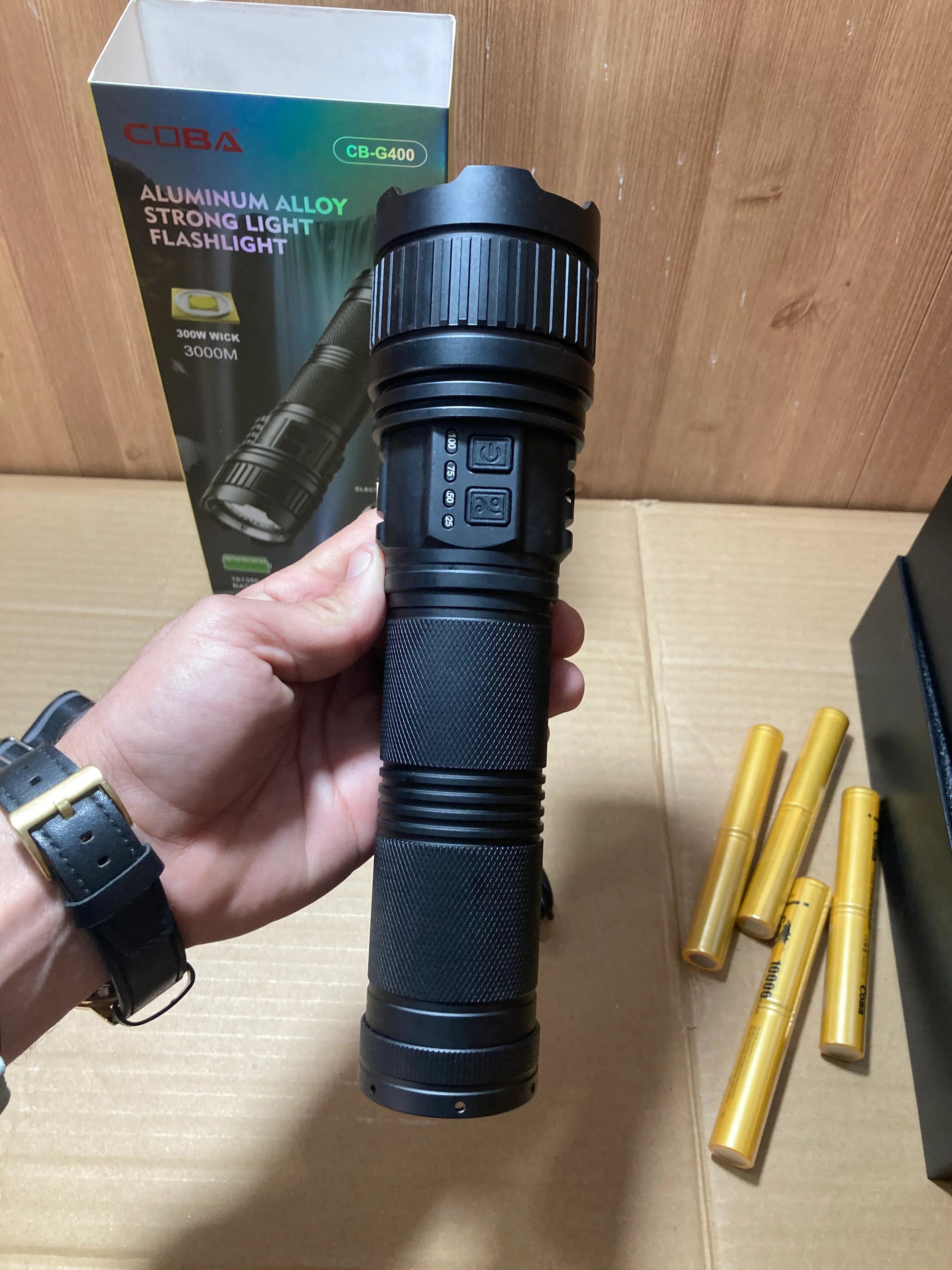 COBA CB-G400 Aluminum Alloy, Lot Imported High Beam Led Flashlight