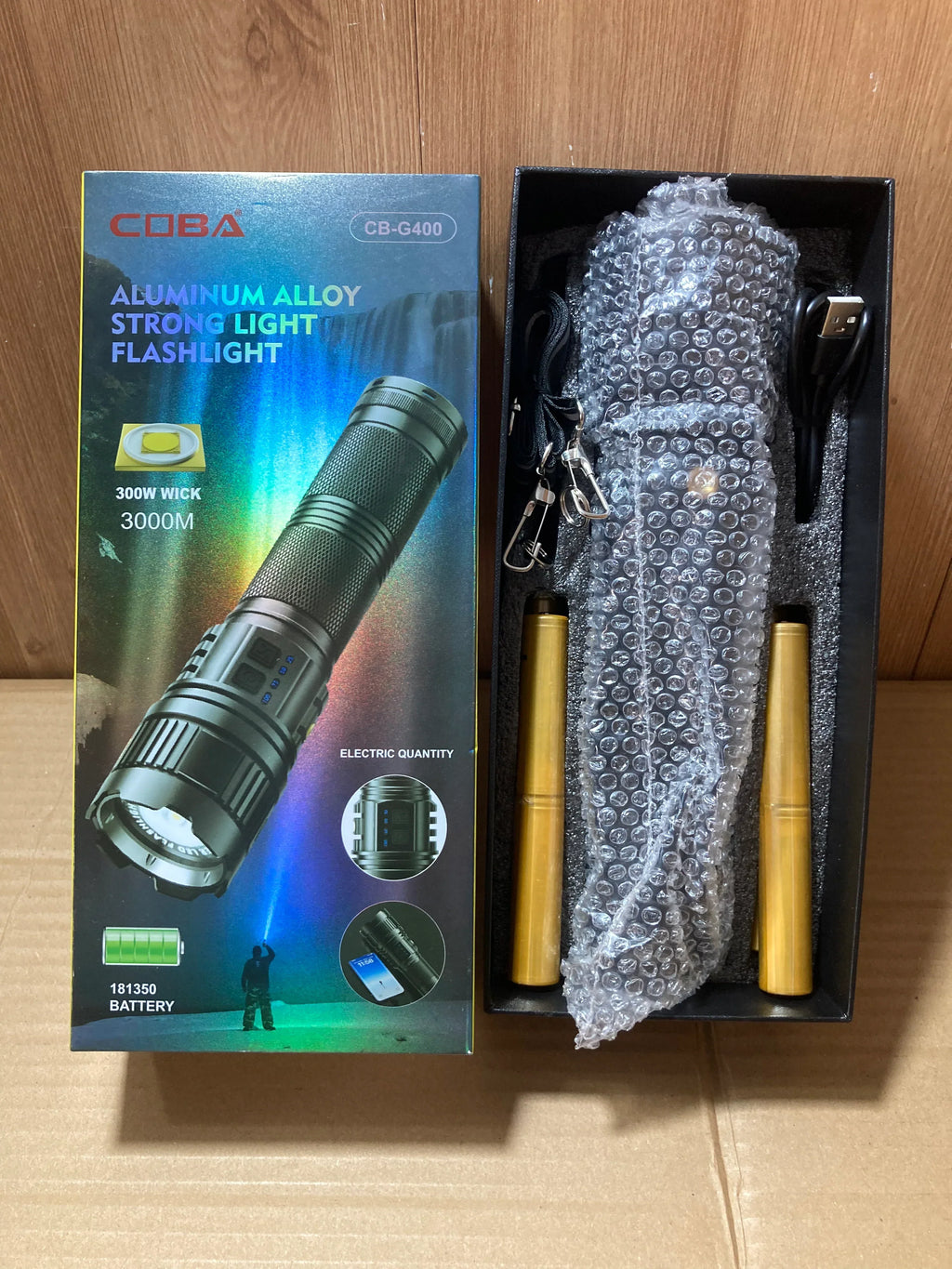 COBA CB-G400 Aluminum Alloy, Lot Imported High Beam Led Flashlight