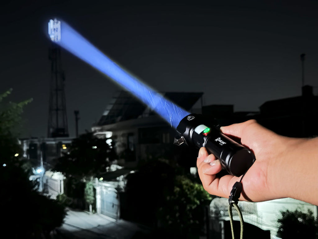 (Original RL 2210) Super Powerful 8-in-1 Emergency Flashlight & Charging Bank | 1km Range With One Extra Cell🔥