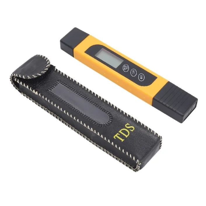 3 in 1 TDS Meter , Accurate Water Quality Tester With Black Lit Screen , TDS ,EC And Temperature , 0 _9999 Ppm Portable Water Tester With aTC For Drinking Water Aquariums ( yellow)