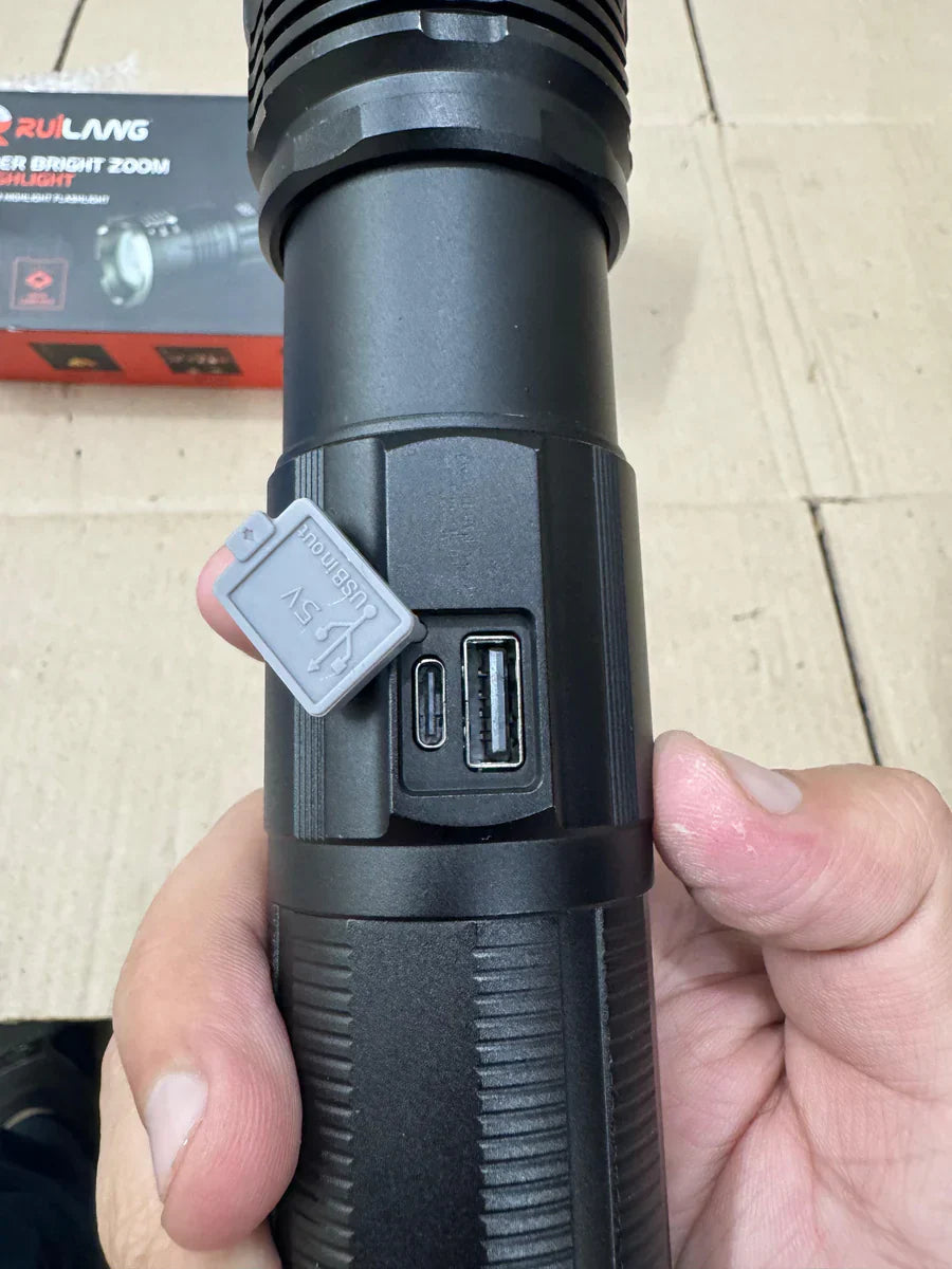 (Original RL-SX37) Super Powerful 7-in-1 Type-C & Charging Bank | Pure metal - Battery 22000mah